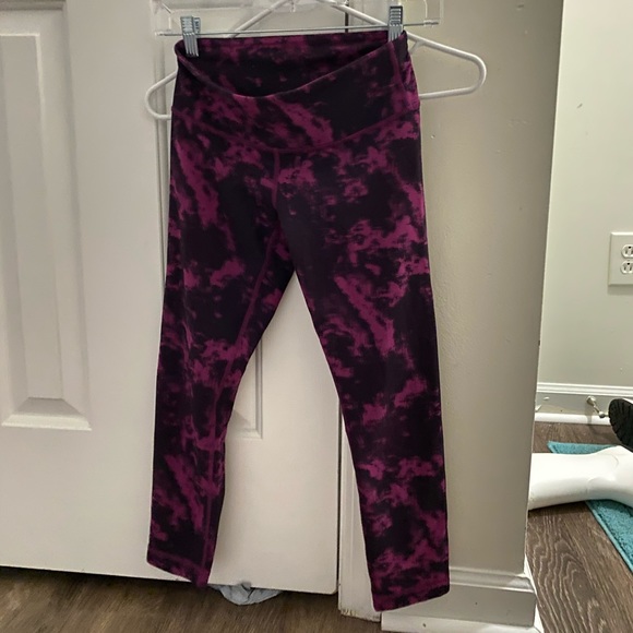 Lululemon Tie Dye Wunder Under Crop Leggings - Picture 2 of 9